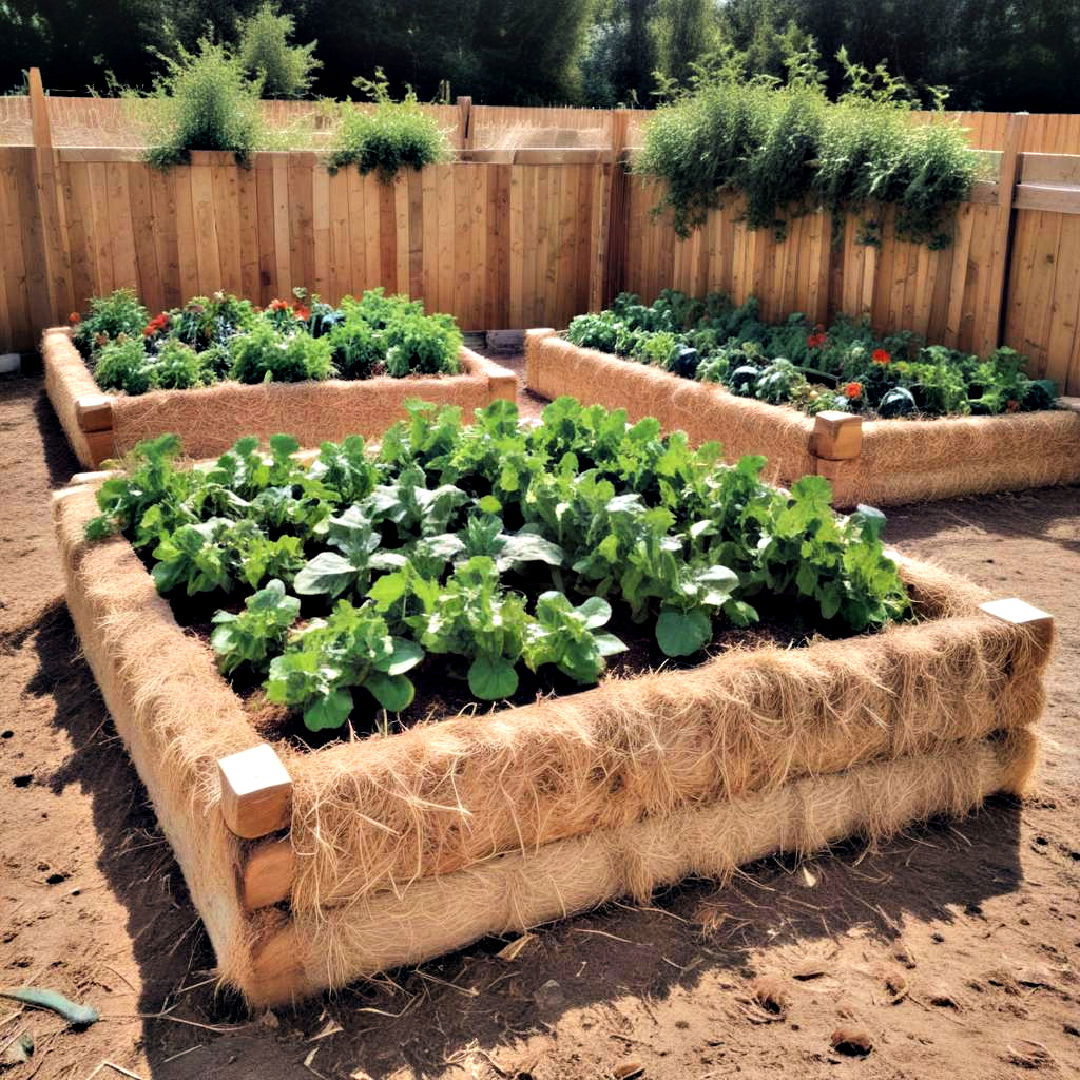 raised bed garden from straw bales - 40 Raised Garden Bed Ideas