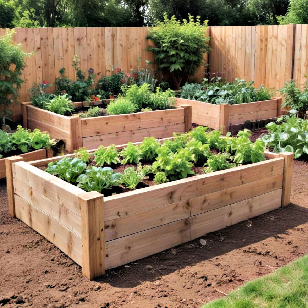 raised garden beds idea - 25 Backyard Oasis Ideas
