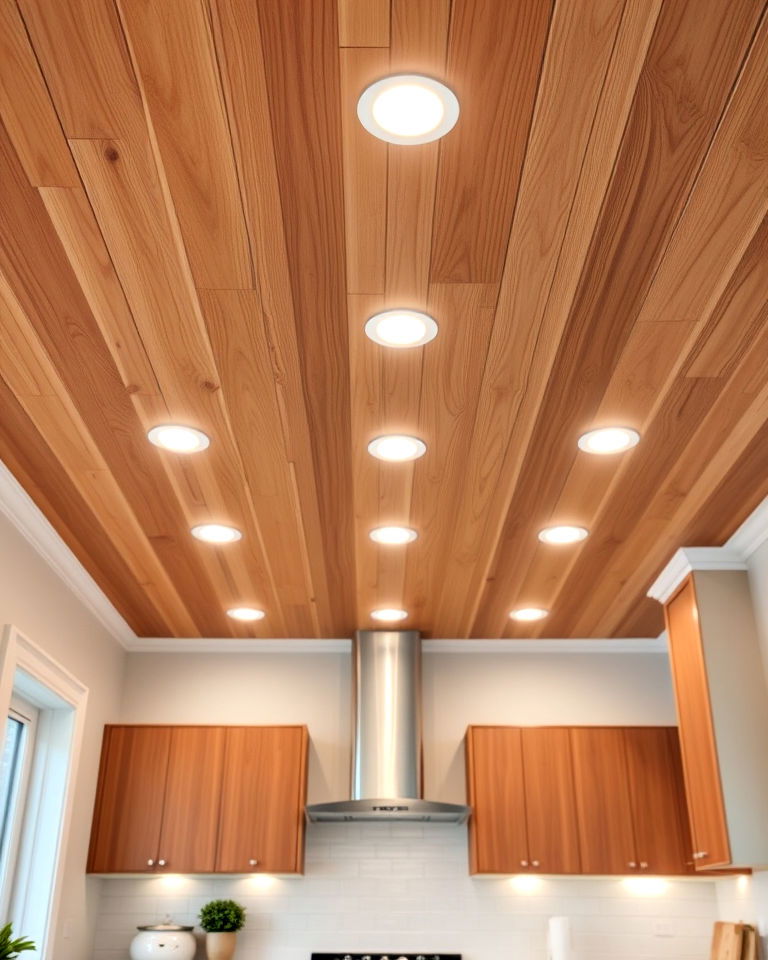 recessed lighting for tongue and groove ceiling - 20 Tongue and Groove Ceiling Ideas