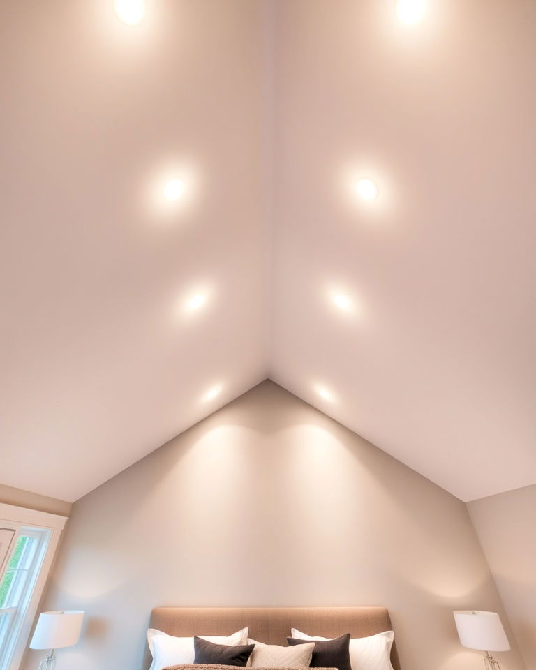 recessed lighting for vaulted ceiling - 40 Vaulted Ceiling Ideas