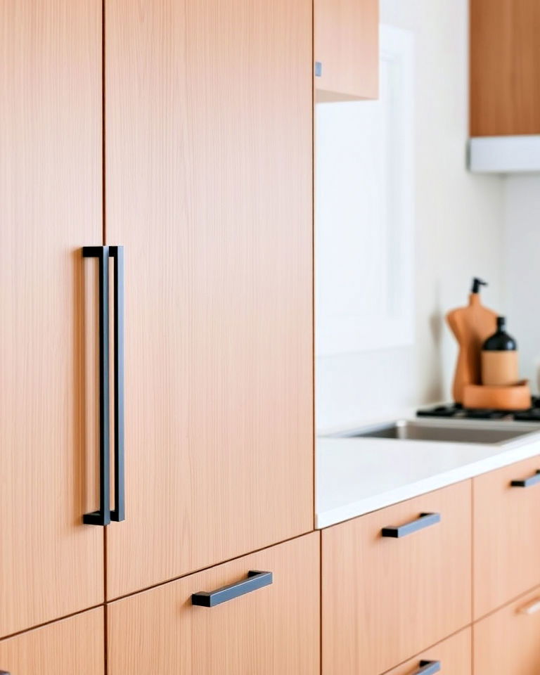 recessed pulls for kitchen cabinets - 40 Kitchen Cabinet Hardware Ideas