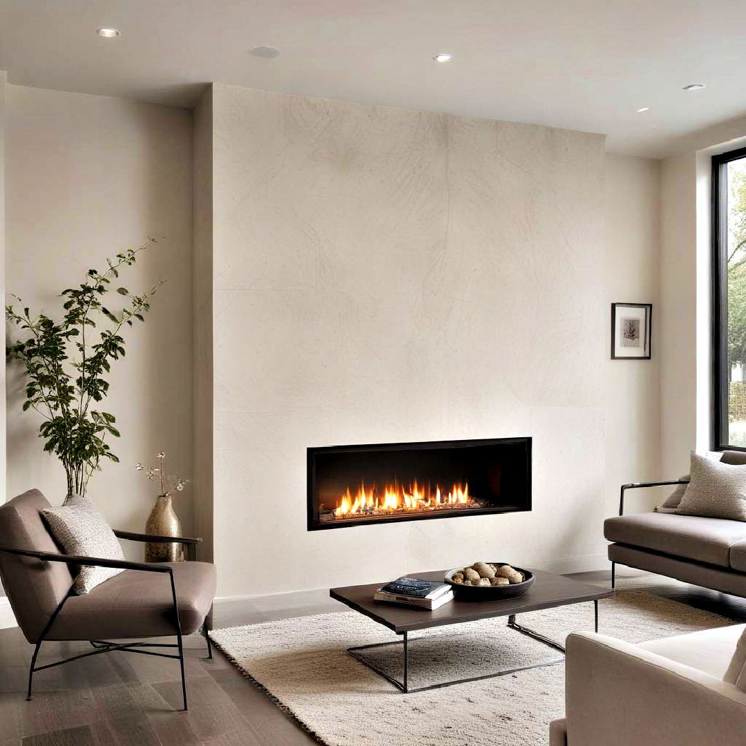 recessed wall fireplace for modern homes - 40 Modern Fireplace Ideas