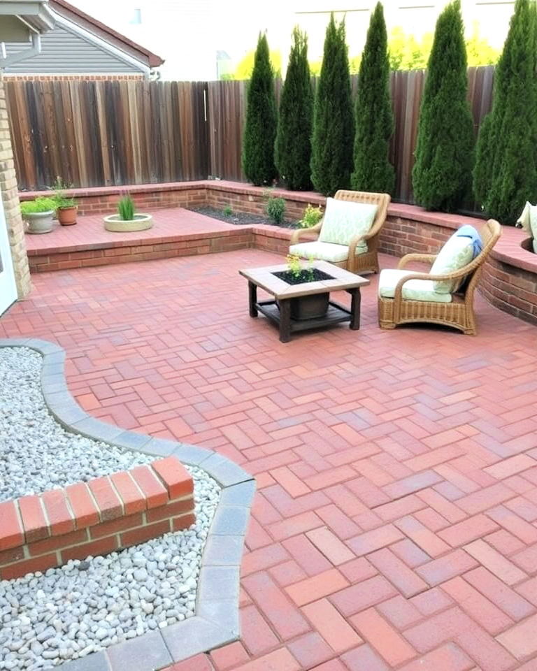 recycled brick for backyard deck - 30 Backyard Deck Ideas on a Budget