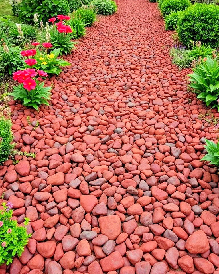 red lava rock pathway ideas - 20 Red Lava Rock Landscaping Ideas