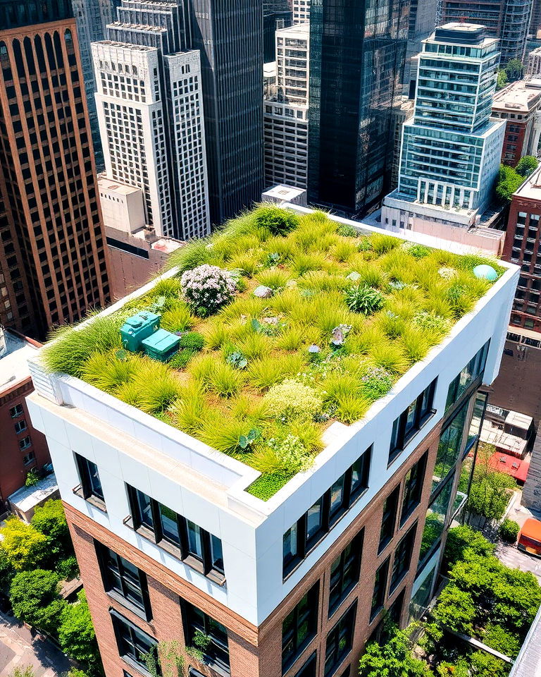 refreshing contemporary urban green roof - 20 Houses With Green Roofs