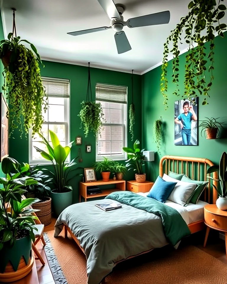 refreshing urban jungle bedroom - 40 Teenage Boy Bedroom Ideas