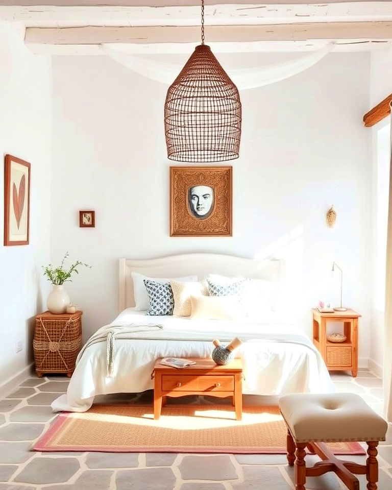 refreshing whitewashed walls - 20 Mediterranean Bedroom Ideas