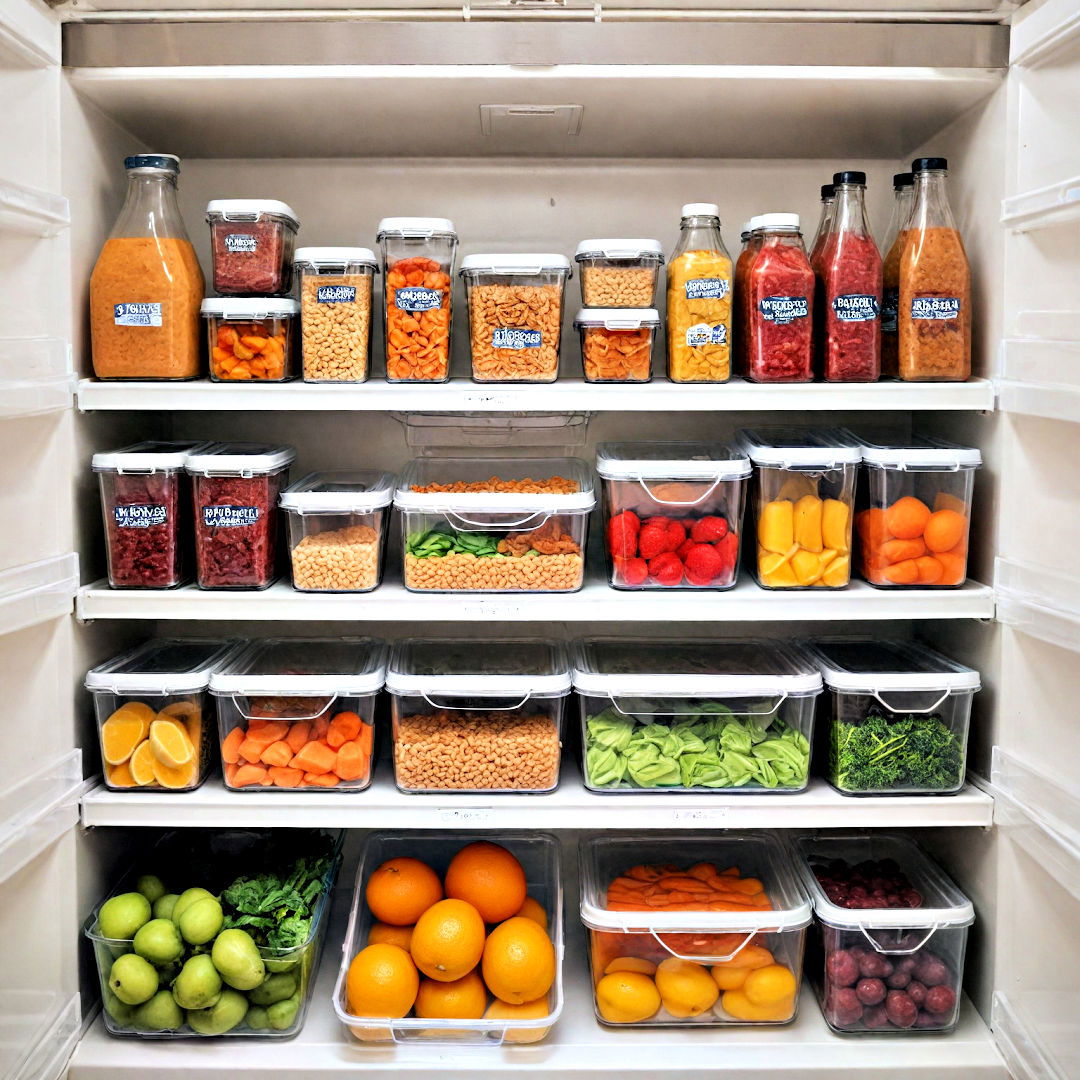 refrigerator organization idea - 40 Kitchen Organization Ideas