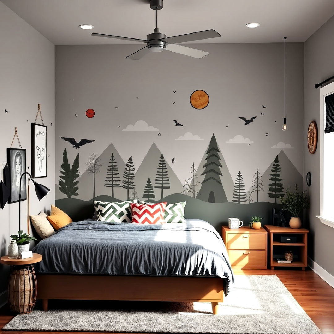 removable wall decals - 40 Teen Hangout Room Ideas