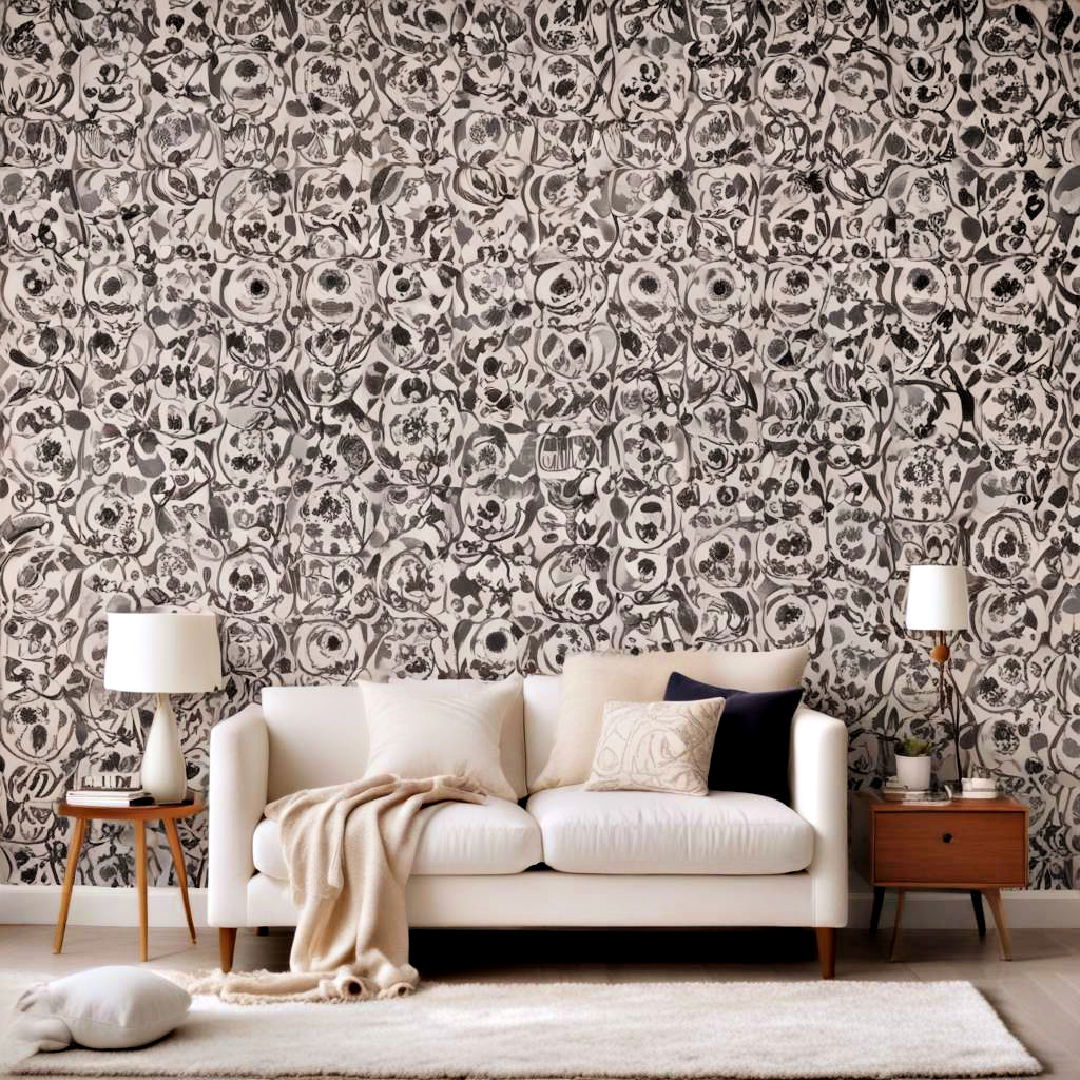 removable wallpaper for apartment decor - 40 Apartment Decorating Ideas
