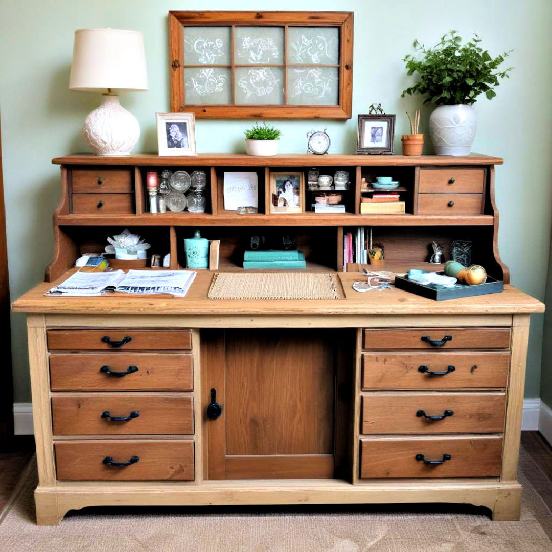 repurpose an old dresser for storage - 25 Craft Room Ideas