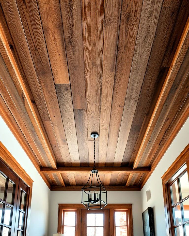 repurpose reclaimed barn wood ceiling - 20 Tongue and Groove Ceiling Ideas