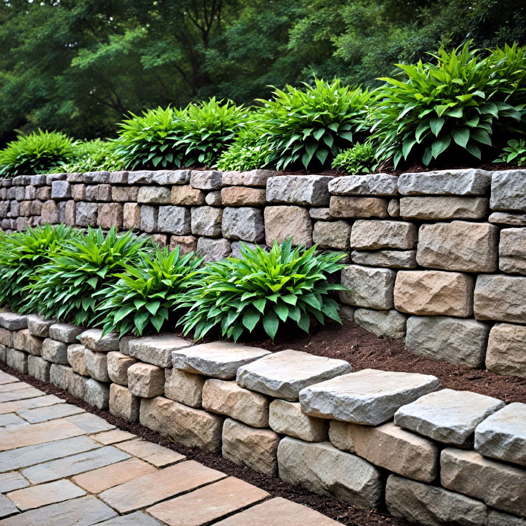 retaining wall idea - 40 Hardscaping Ideas