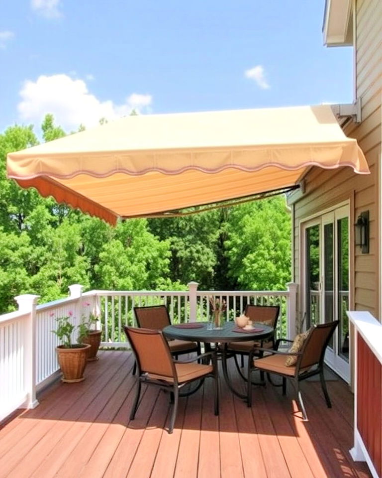 retractable deck awning - 40 Shade Ideas