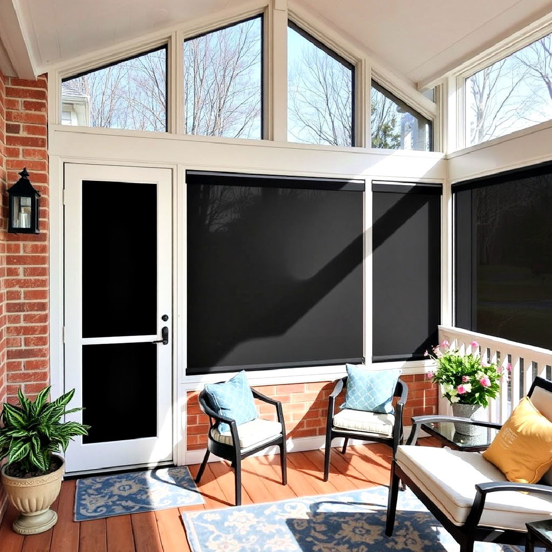 retractable screens for three season porch - 35 Three Season Porch Ideas