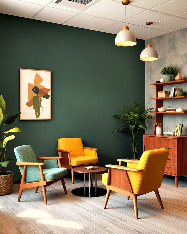 retro inspired mid century modern design - 30 Nail Salon Interior Design Ideas