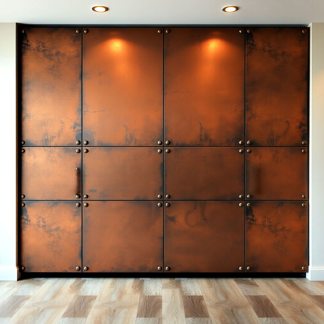 riveted metal panels as wall covering - 25 Steampunk Interior Design Ideas