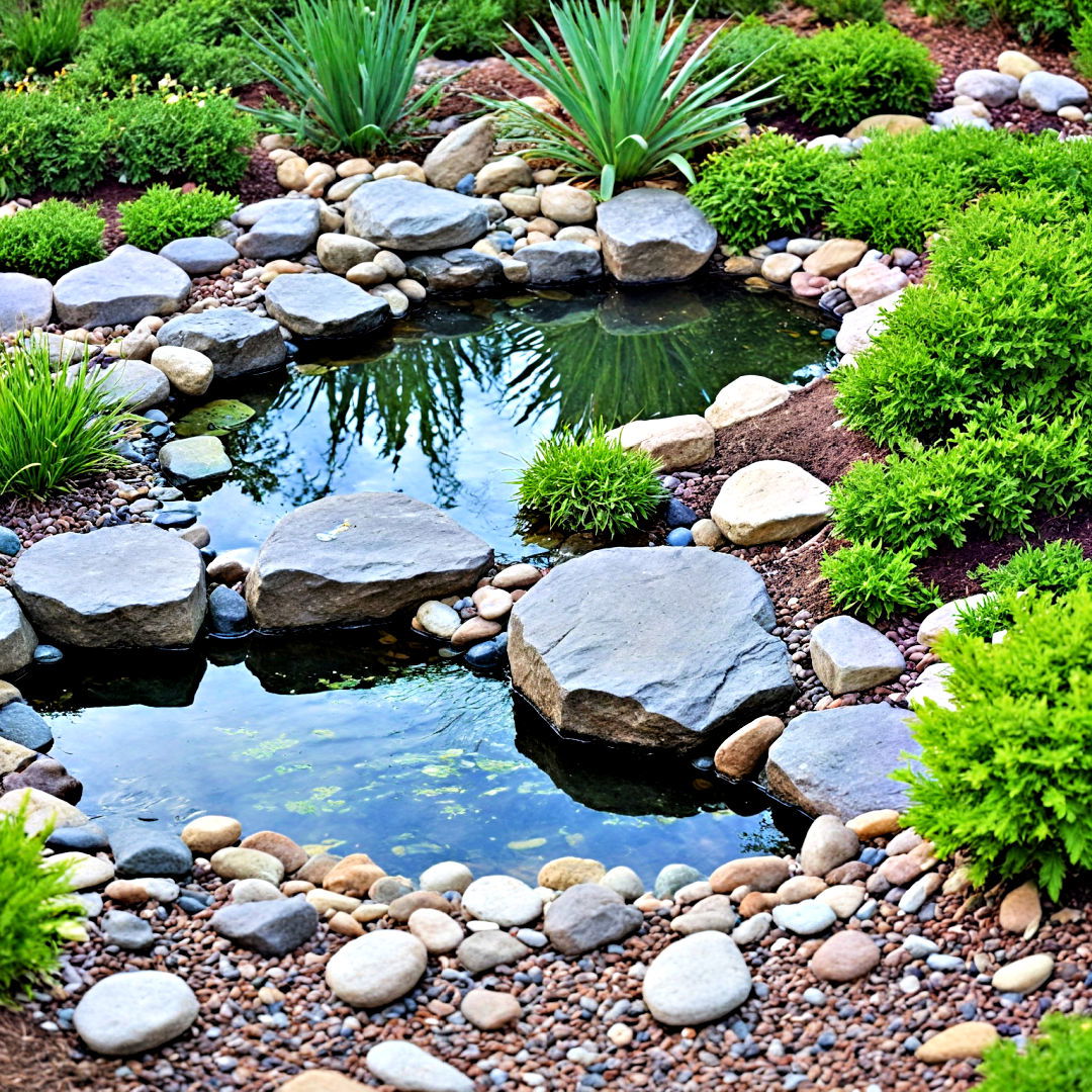 rock garden for pond landscaping - 15 Pond Landscaping Ideas