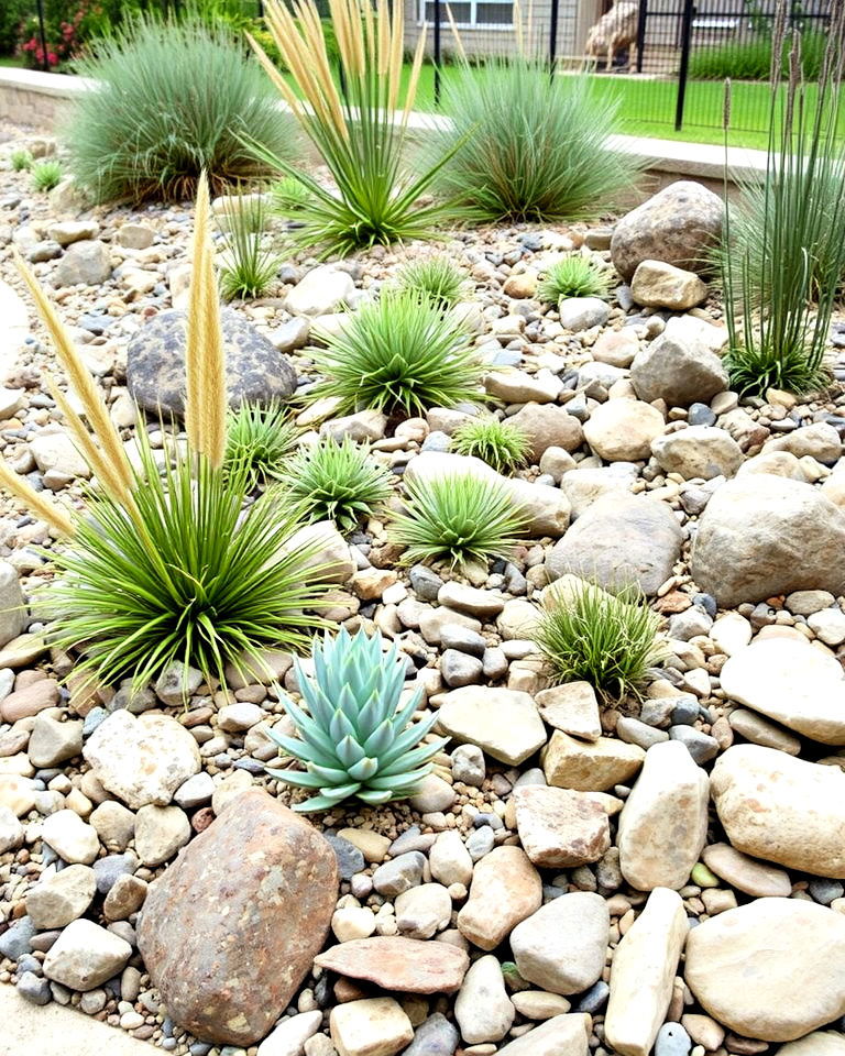 rock garden for ranch house landscaping - 30 Ranch House Landscaping Ideas