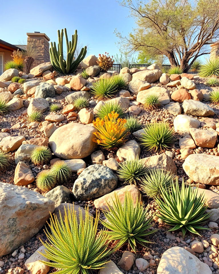 rock gardens for rustic landscape - 30 Rustic Landscaping Ideas