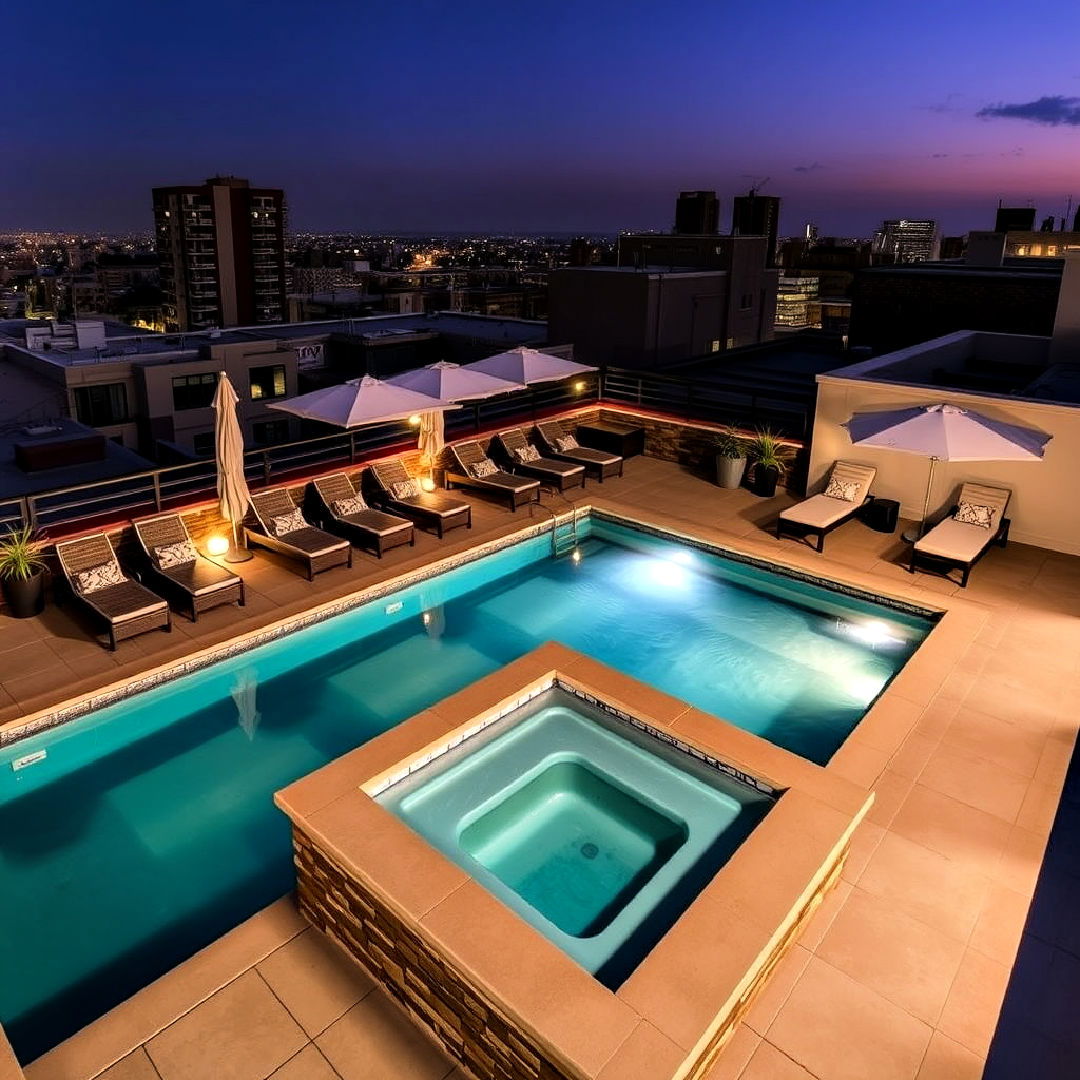 rooftop deck with pool - 40 Rooftop Deck Ideas