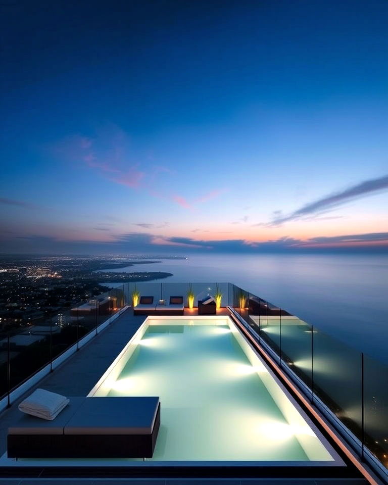 rooftop infinity mansion balcony - 20 Mansion Balcony Ideas