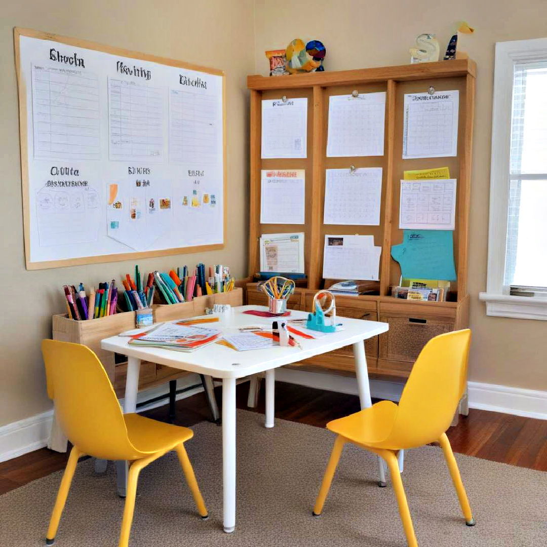 rotating learning station ideas - 25 Homeschool Room Ideas