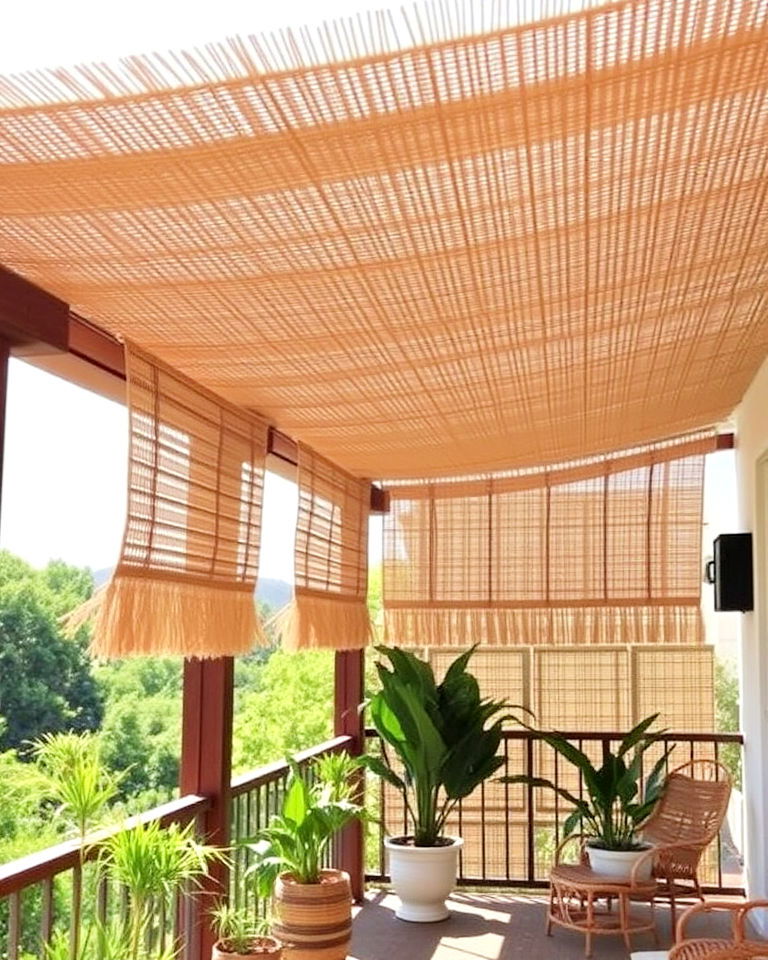 rustic aesthetic woven reed mats - 40 Shade Ideas