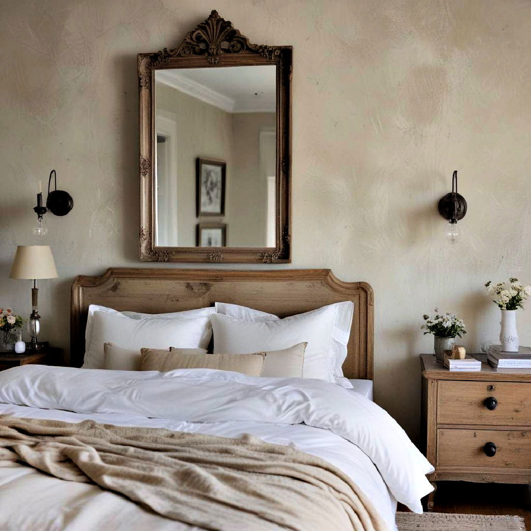 rustic antique mirror - 15 Bedroom Mirror Ideas