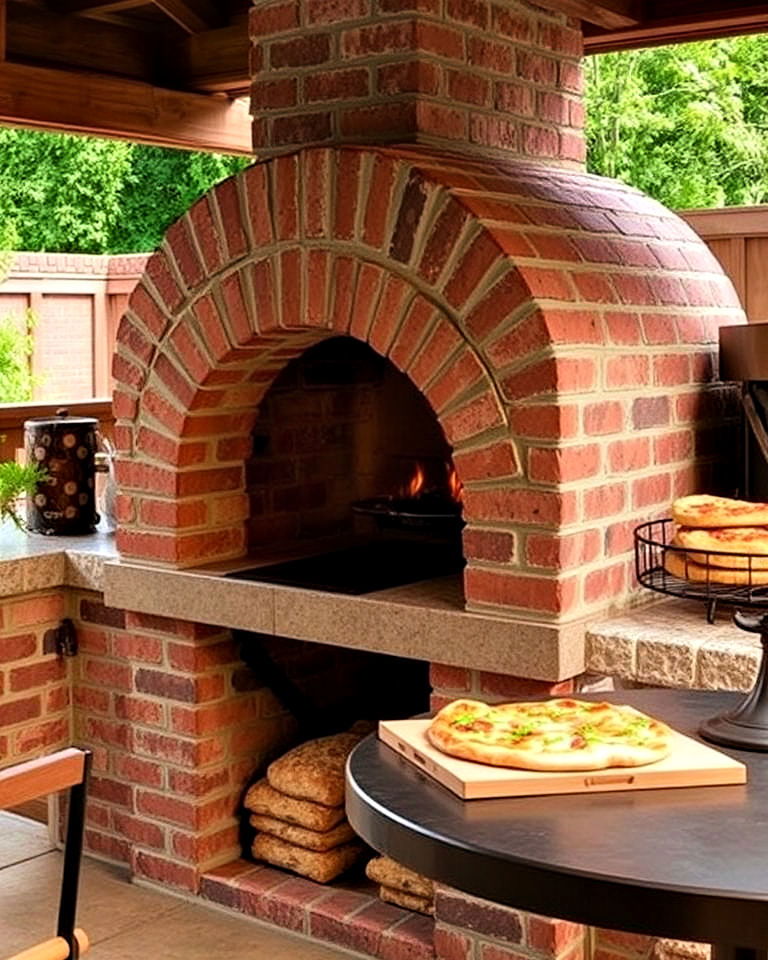 rustic brick oven to add old world charm - 20 Summer Kitchen Ideas