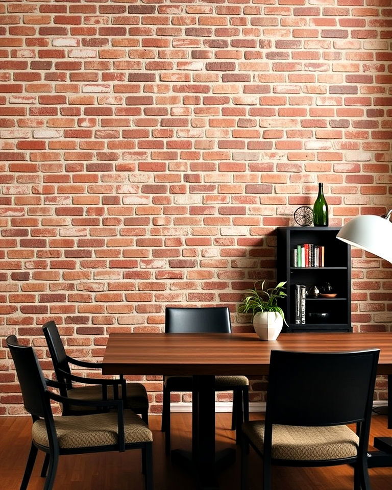 rustic charm with brick veneer panels - 40 Wall Paneling Ideas