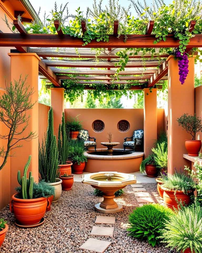 rustic charm with mediterranean inspired oasis - 40 Beautiful Gardens