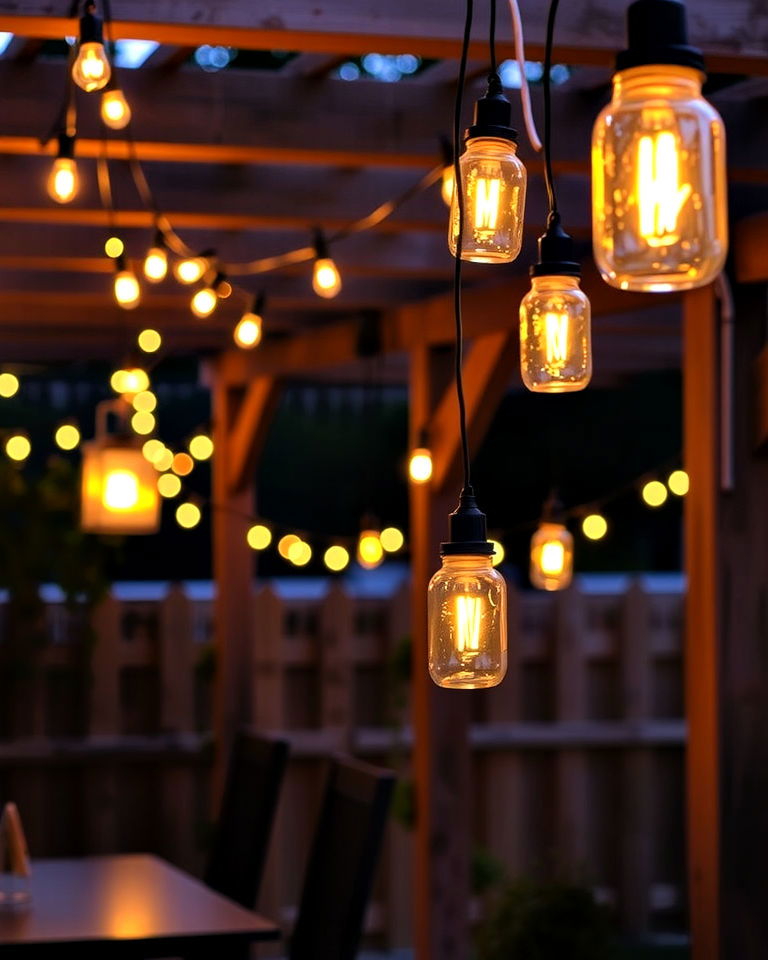 rustic farmhouse garden lighting - 20 Farmhouse Garden Ideas