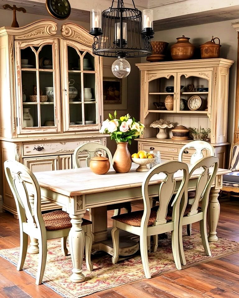 rustic italian decor with distressed furniture - 20 Rustic Italian Decor Ideas