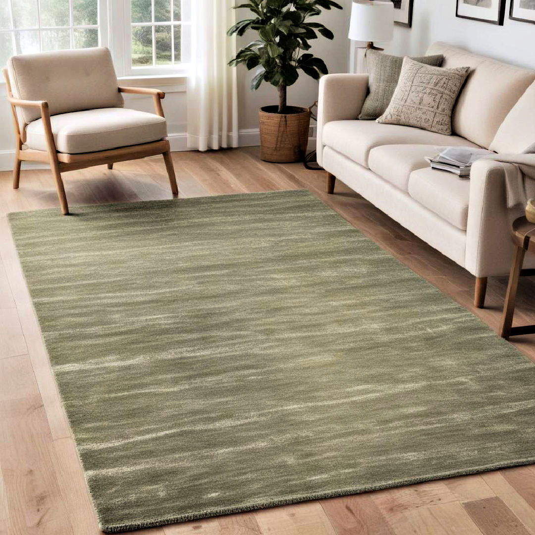 rustic sage green area rug - 25 Rustic Sage Green Living Room Ideas