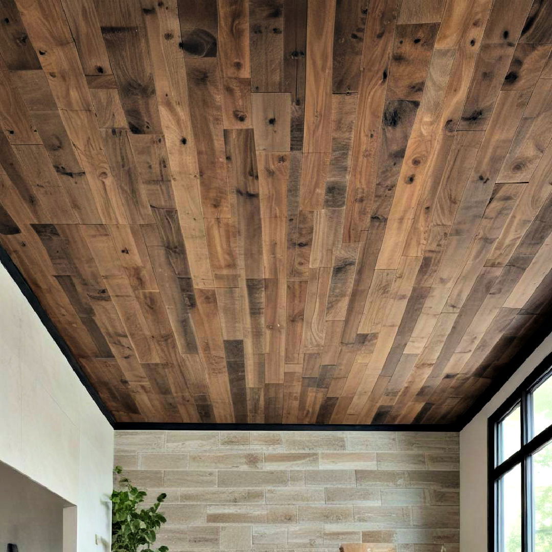 rustic wood ceiling panels - 25 Wood Ceiling Ideas