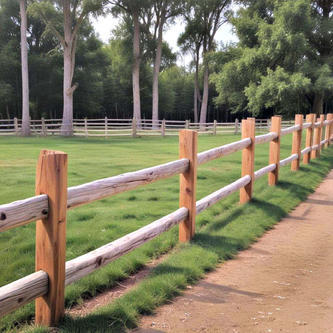 rustic wooden ranch fence - 15 Farm Fence Ideas