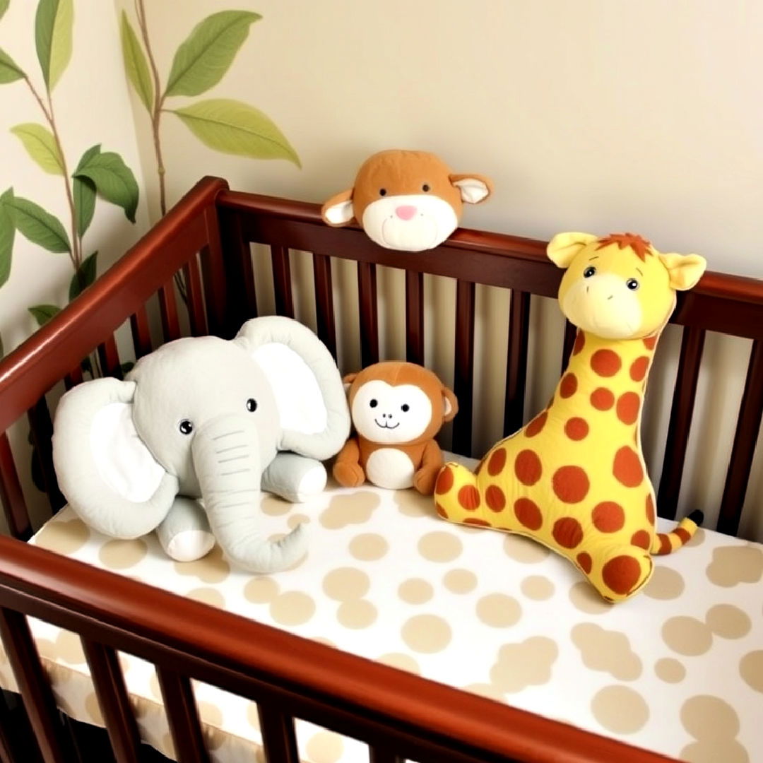 safari animal shaped pillows - 25 Safari Nursery Decor Ideas
