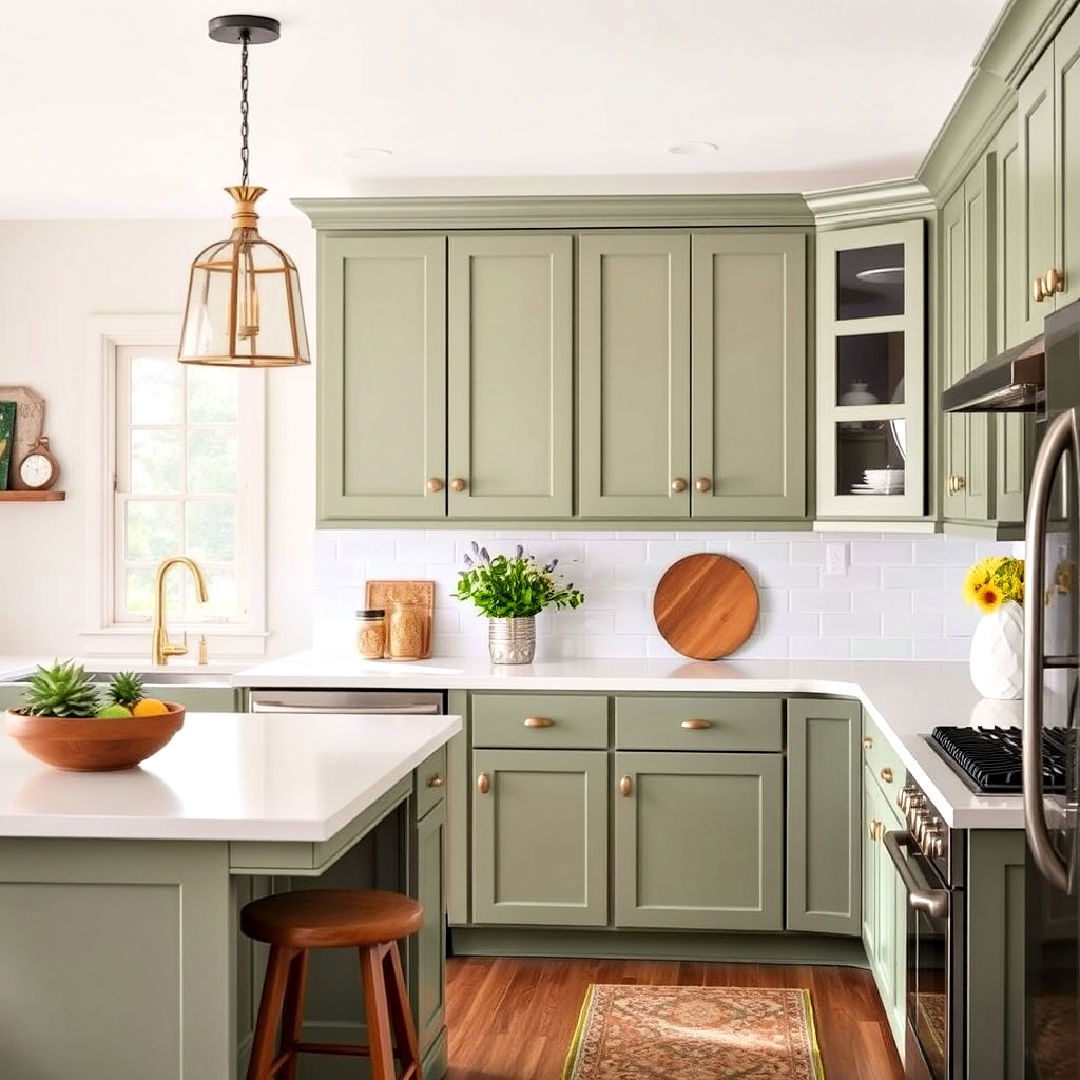 sage green cabinetry - 40 Sage Green Paint Color Ideas