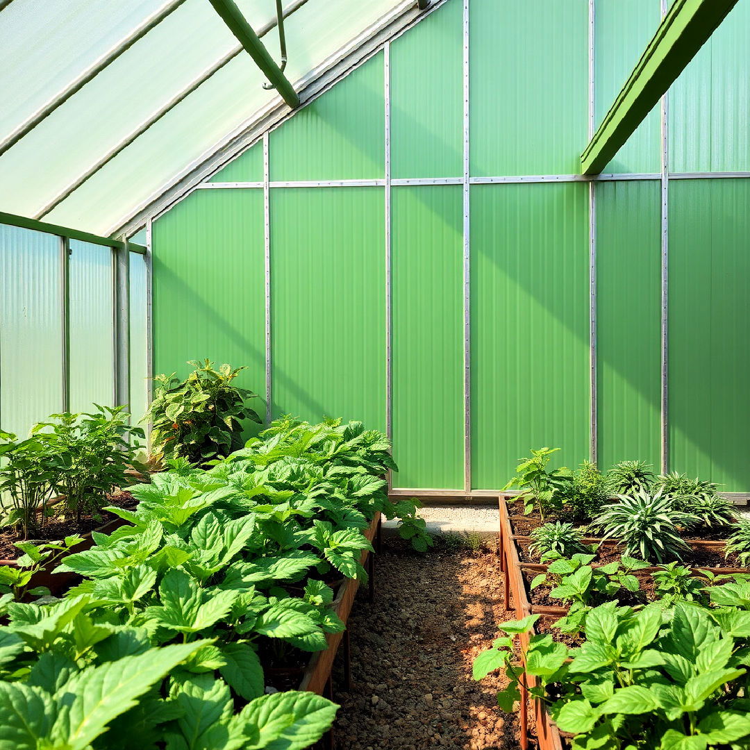 sage green panels in greenhouse - 40 Sage Green Paint Color Ideas