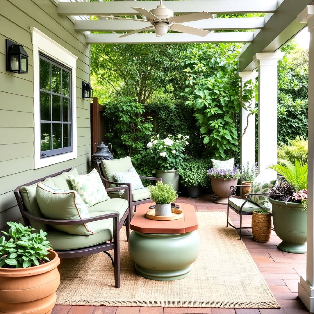 sage green patio decor - 40 Sage Green Paint Color Ideas