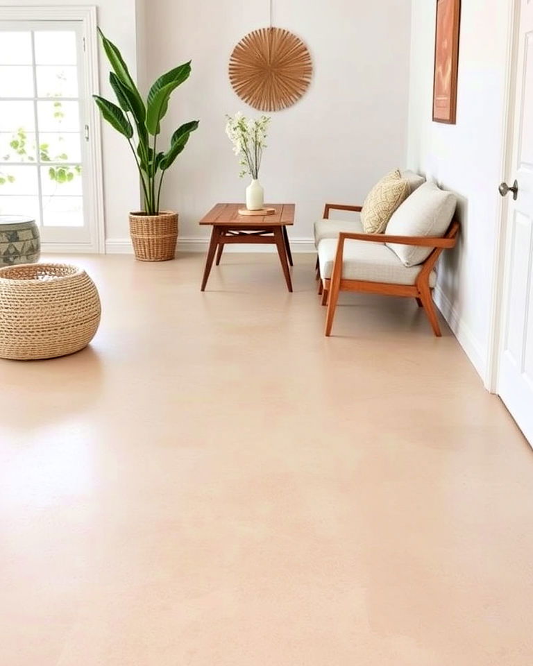 sandstone stained concrete floor - 25 Stained Concrete Floors