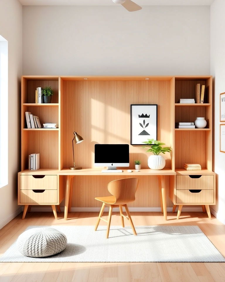 scandinavian design for modern home office - 40 Modern Home Office Ideas