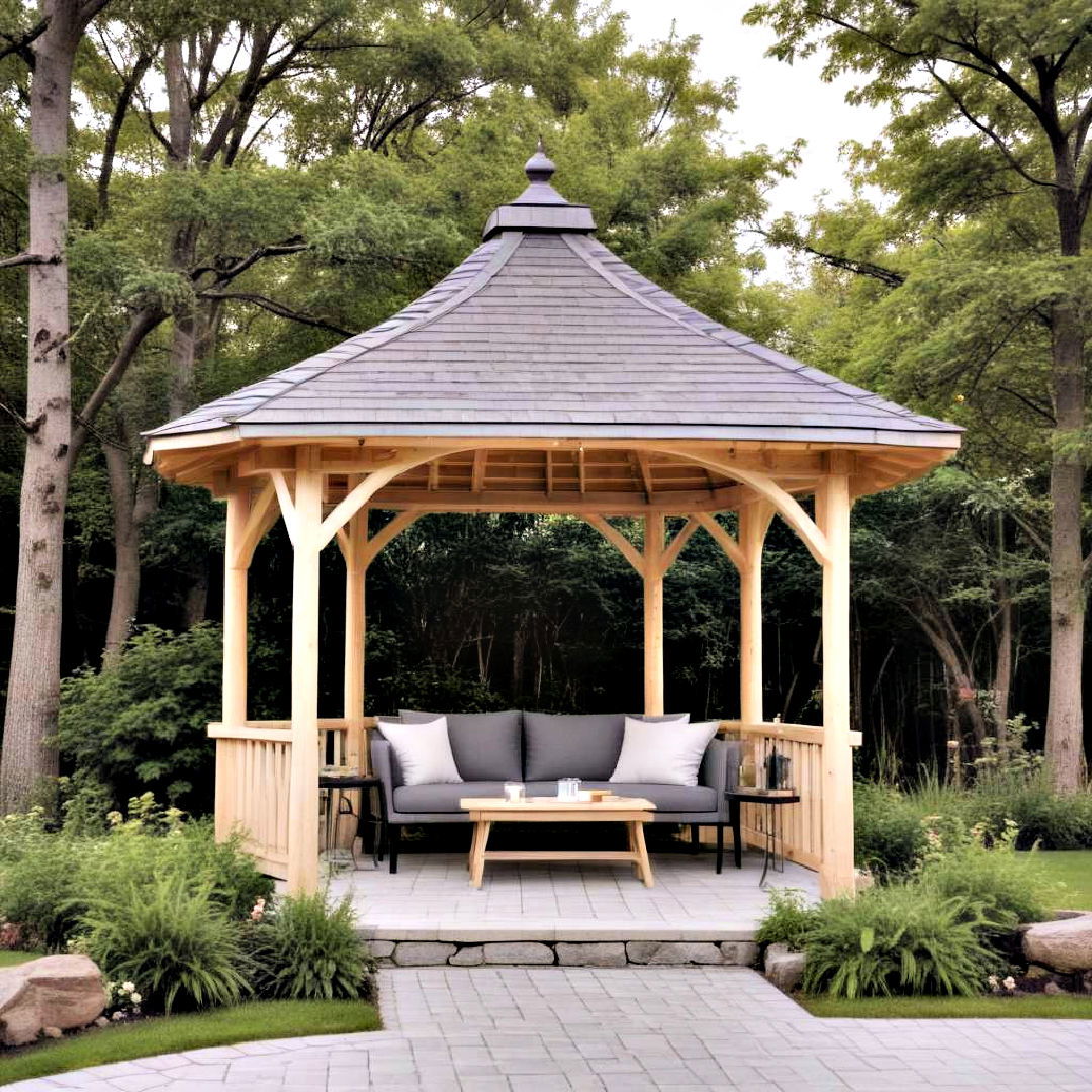 scandinavian gazebo with minimalist design - 40 Gazebo Design Ideas