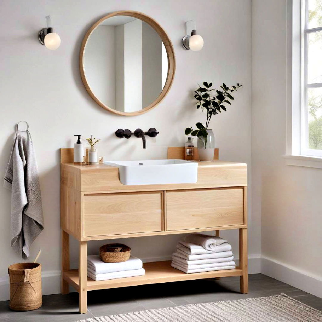 scandinavian inspired bathroom vanity - 40 Bathroom Vanity Ideas
