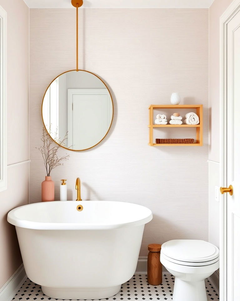 scandinavian inspired bathroom wallpaper - 30 Bathroom Wallpaper Ideas