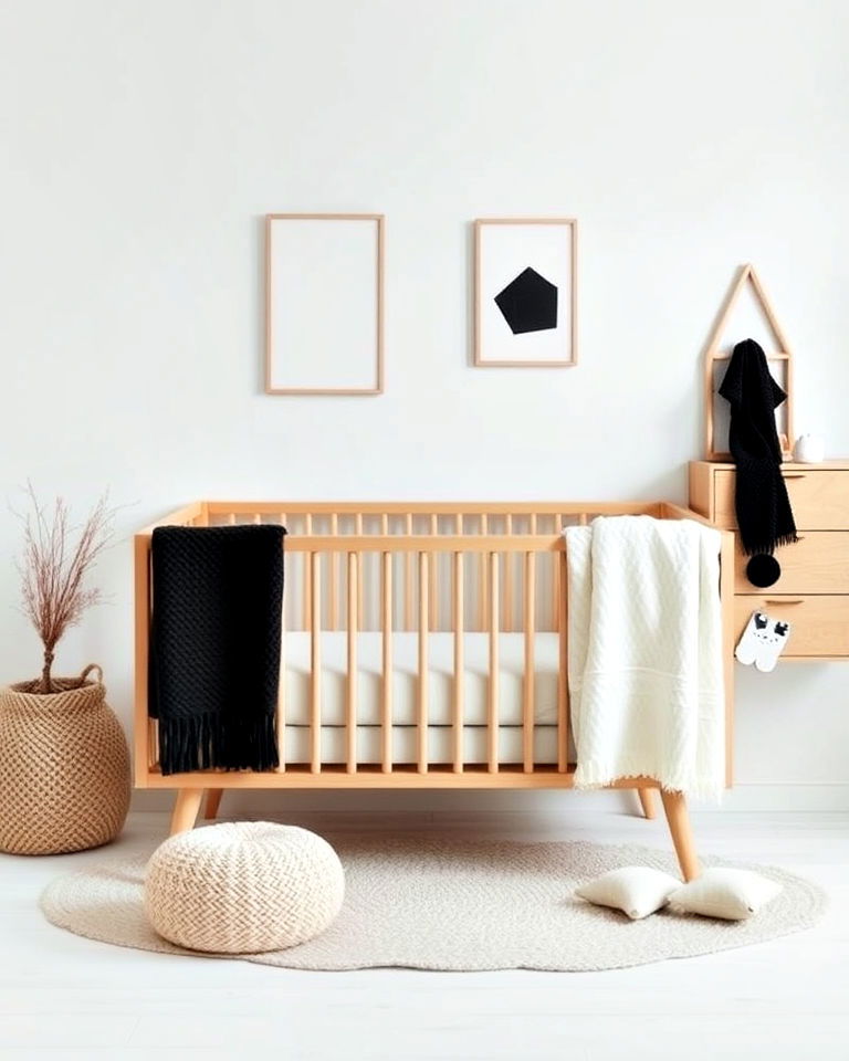 scandinavian minimalist nursery - 20 Whimsical Nursery Ideas