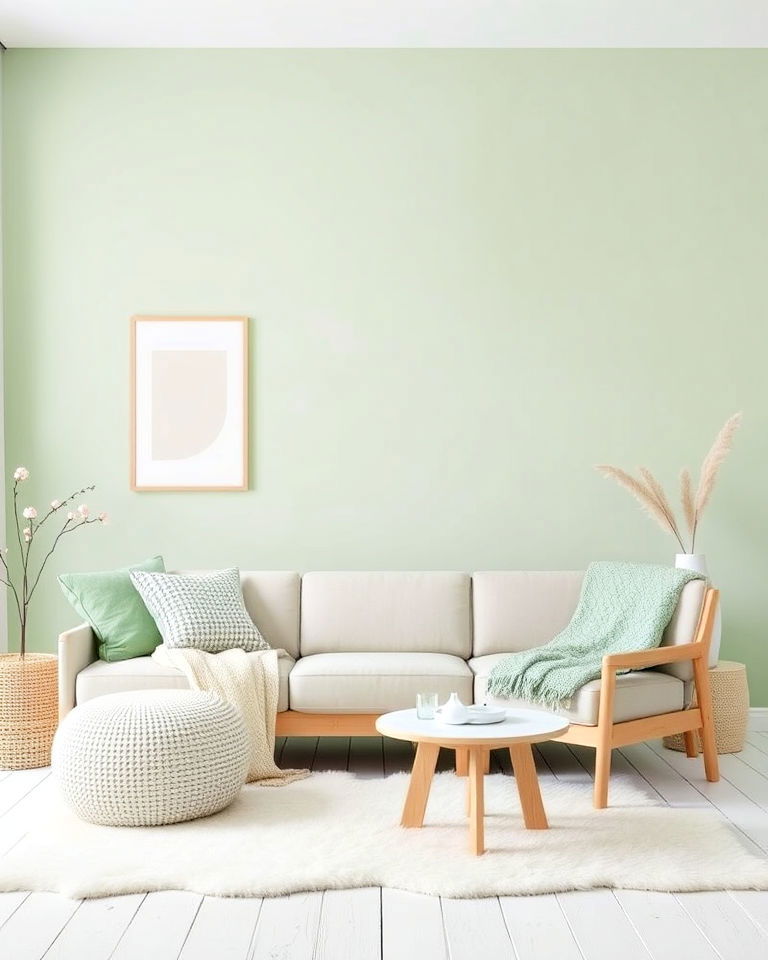 scandinavian style blue and green living room - 20 Blue and Green Living Room Ideas