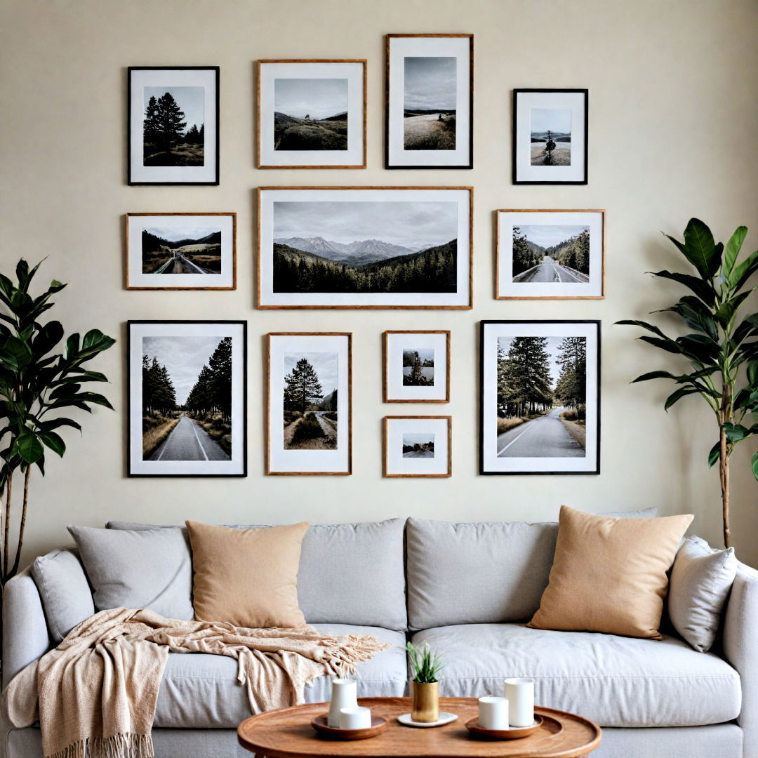 scandinavian style gallery wall - 40 Gallery Wall Ideas