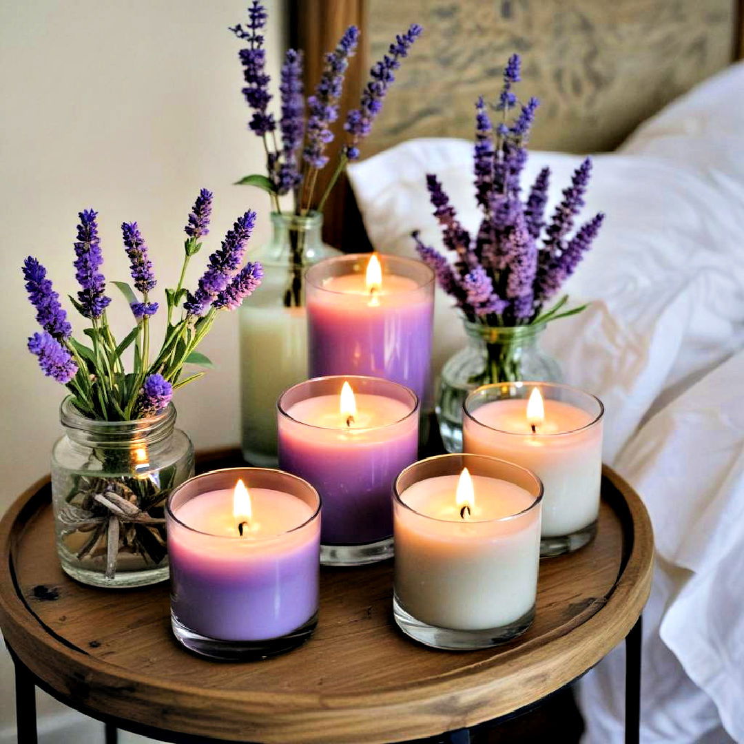 scented candles for cozy bedroom - 40 Cozy Bedroom Ideas
